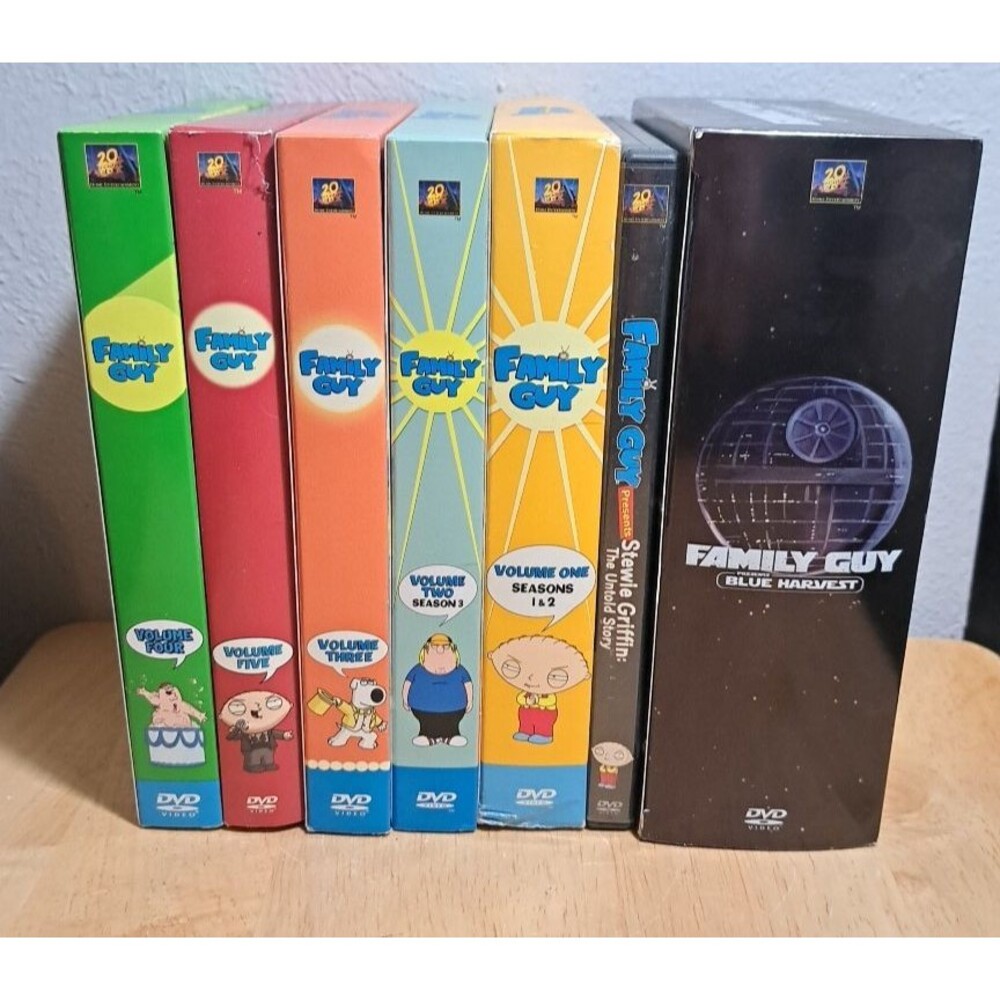 Family Guy DVD Complete Seasons Vol 1-5 Blue Harvest NEW T-Shirt & Untold Story